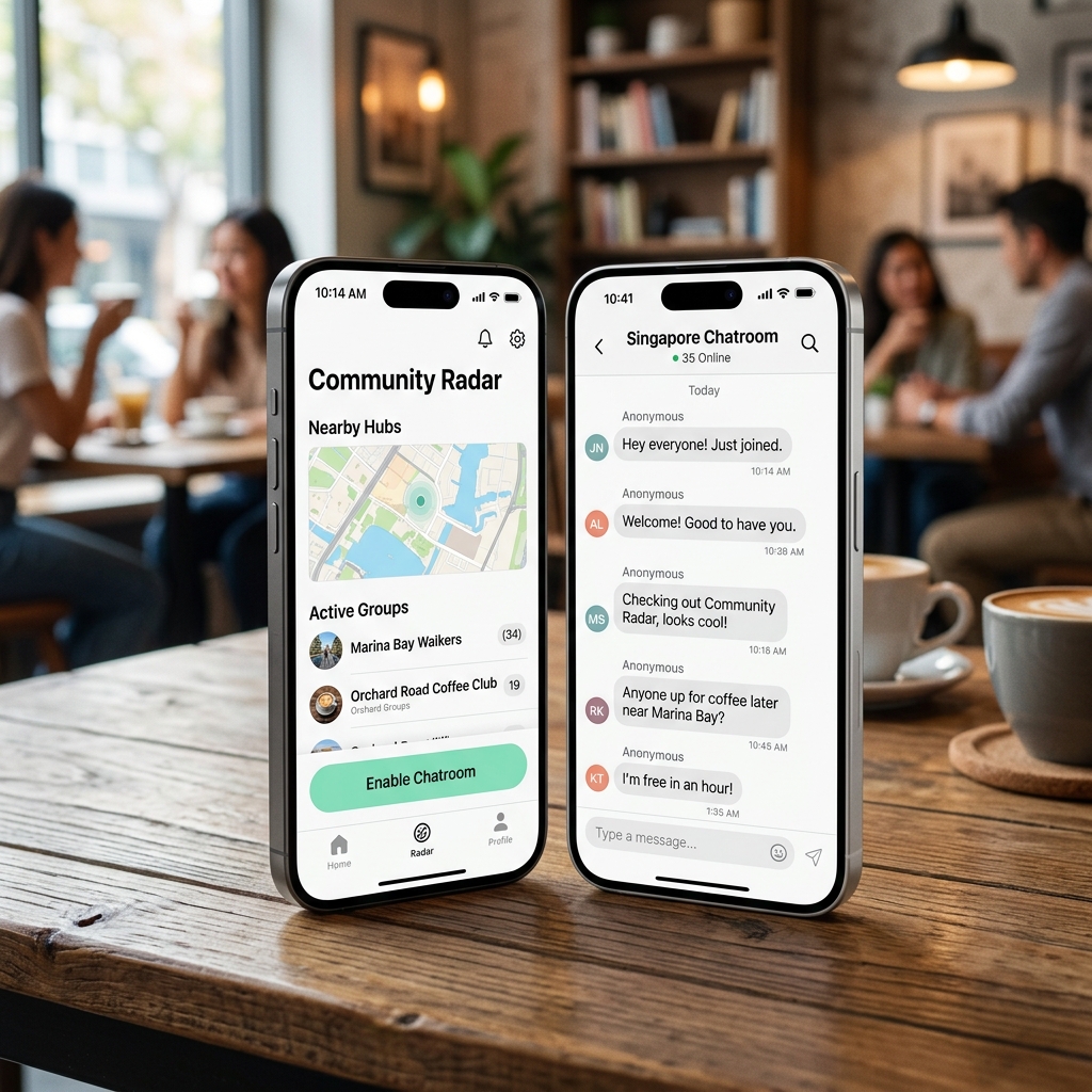 Ephemeral Chatrooms Mockup